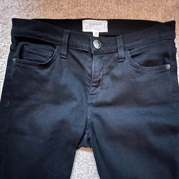 NWOT Current/Elliott The Stiletto Jet Black Jeans 27 - Picture 4 of 9